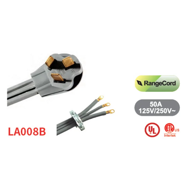 UL Standard Dryer and Range Power Cords